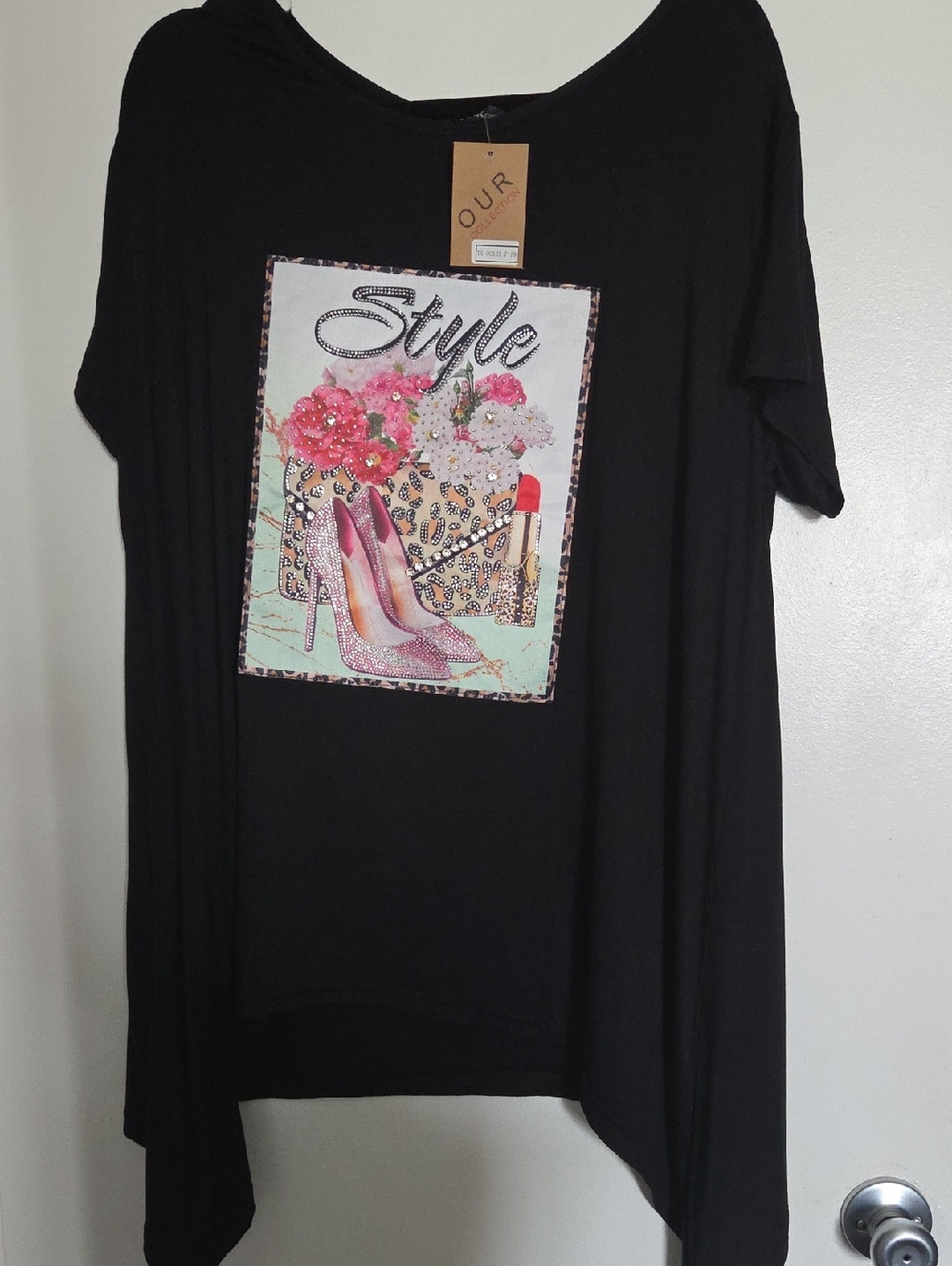 Bling Graphic Women’s Tunic Top